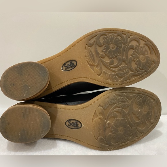 Sofft Aneesa black leather open toe mule Women size 11M - Picture 9 of 11